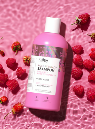 So!Flow Colouring Shampoo with Pink Reflections for Blonde Hair 300ml