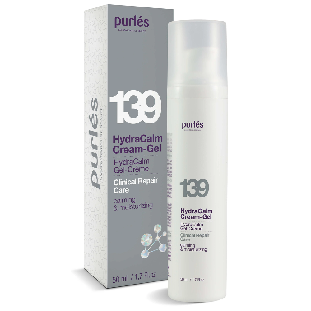 Purles 139 Clinical Repair Care HydraCalm Moisturizing and Soothing Cream-Gel for Dehydrated and Irritated Skin 50ml