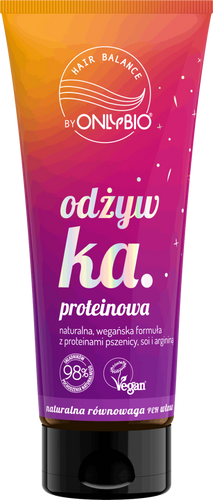 OnlyBio Hair In Balance Odżywka Proteinowa z Naturalną Wegańską Formułą 200ml