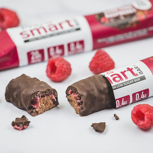 PhD Smart High Protein Low Sugar Bar Dark Choc with Raspberry 64g