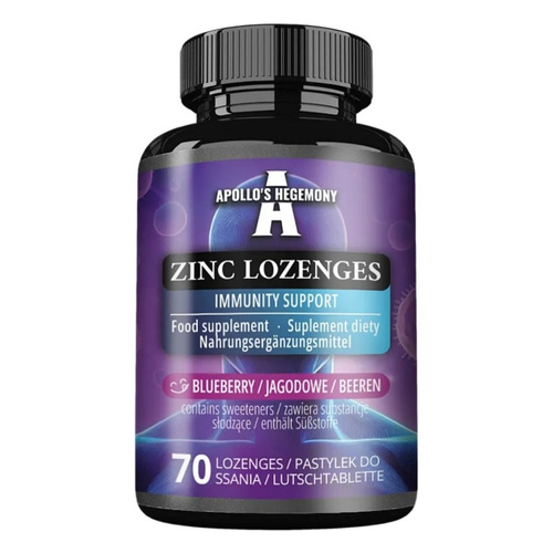 Apollo's Hegemony Zinc Lozenges, Blueberry - 70 lozenges