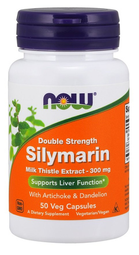 Milk Thistle Extract with Artichoke & Dandelion 300mg Double Strength 50 Capsules