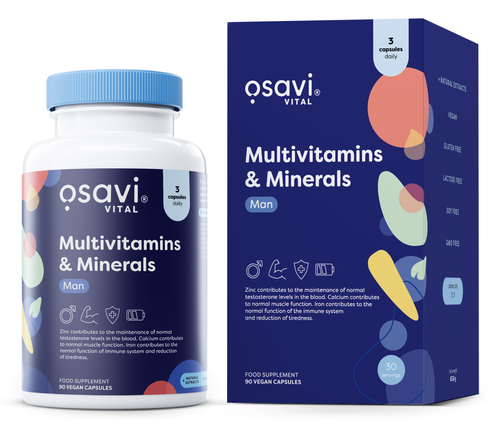 Osavi Multiwitamina i Minerały Mężczyzna 90 wegańskich kapsułek