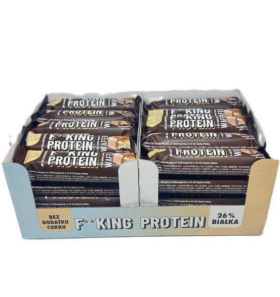 Allnutrition Fitking Protein Wafer Peanut Butter Baton Białkowy 40x39g