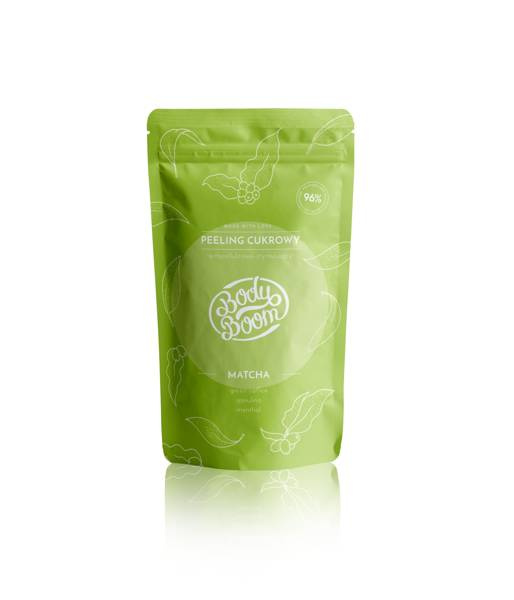 BodyBoom Matcha Anti-Cellulite Vegan Stimulating Sugar Body Scrub 100g