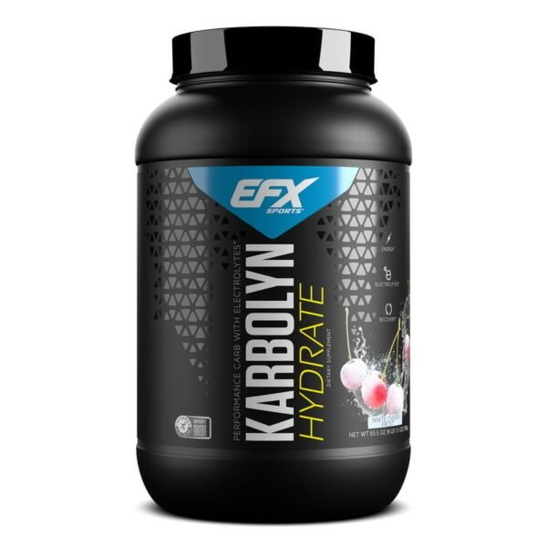 EFX Sports Karbolyn Hydrate Napój Sportowy w Proszku o Smaku Białej Wiśni Na Nawodnienie i Wytrzymałość 1856g