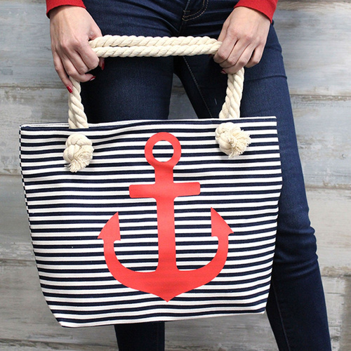 Rope Handle Bag - Flamingo & More