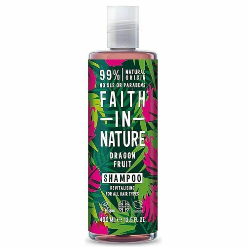Faith In Nature Dragon Fruit Revitalizing Shampoo for All Hair Types with Kiwi Aroma 400ml
