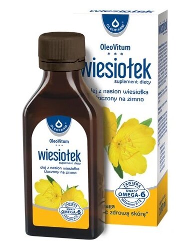 Oleofarm OleoVitum Olej z Wiesiołka Kwasy Omega 6 na Skórę i Cholesterol 100ml
