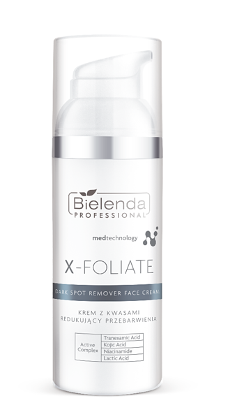 Bielenda Professional X-Foliate Dark Spot Remover Krem z Kwasami Redukujący Przebarwienia 50ml