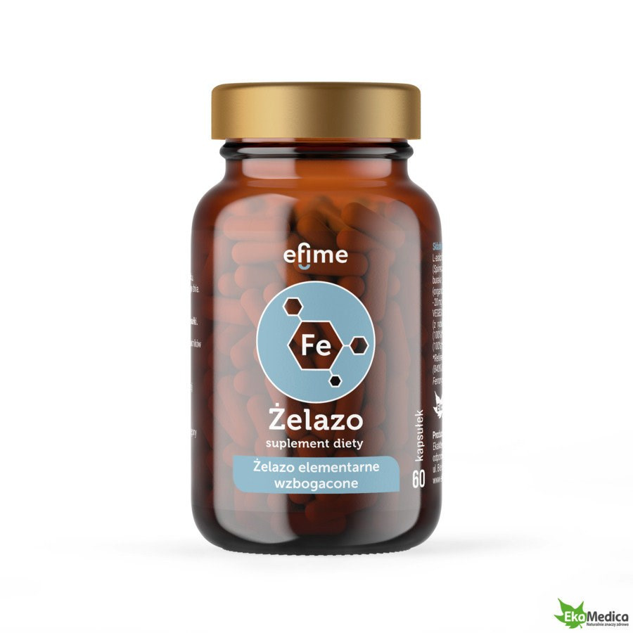 EkaMedica Efime Elemental Iron Enriched for Nervous System Support 60 Capsules