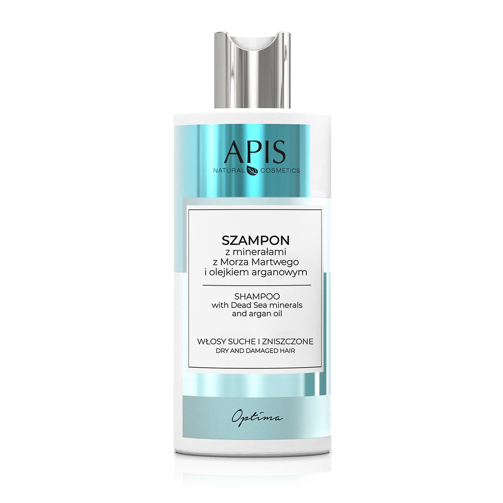 Apis Shampoo Dead Sea Minerals and Argan Oil for Dry and Damaged Hair with Aloe Vera Extract 300ml