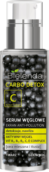 Bielenda Carbo Detox Serum Węglowe do Cery Mieszanej i Tłustej na Dzień i Noc 30g