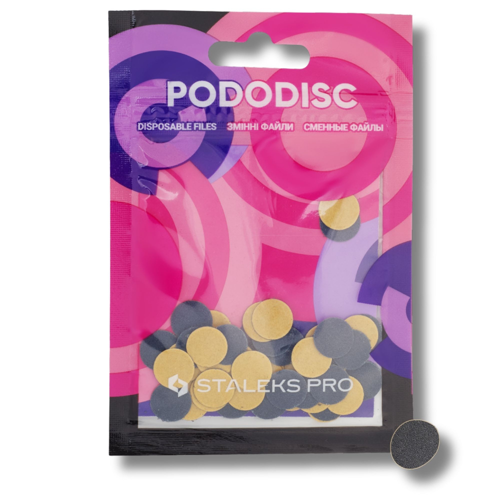 Staleks Pro Pododisc Refill Pads Disposable Pedicure Disc Files Assorted Grits XS 320 Grit PDF-10-320 50pcs