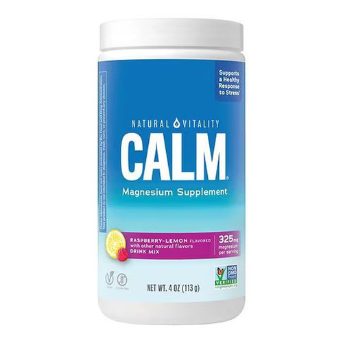Natural Vitality Calm Magnez w Proszku Malina Cytryna Na Stres i Relaks 113g