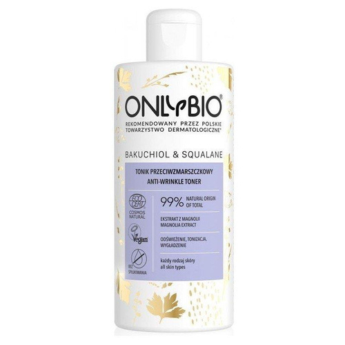 OnlyBio Anti-Wrinkle Tonic with Bakuchiol and Squalane for All Skin Types 300ml