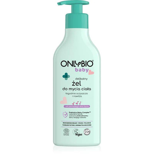 OnlyBio Baby Gentle Body Wash Gel for Babies from 1st Day of Life for Sensitive and Delicate Skin 300ml Best Before 23.08.26