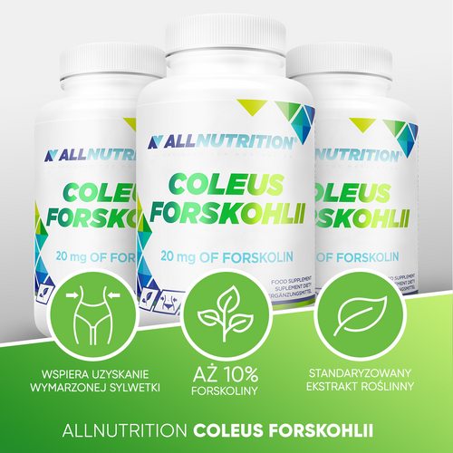 Allnutrition Coleus Forskohlii 200mg Wsparcie Kontroli Wagi 90 Kapsułek