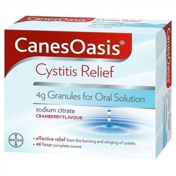 Canesten CanesOasis Cystitis Relief for Urine Infection 6 Sachets Granules