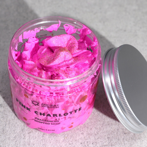 Pink Charlotte Whipped Soap 120g