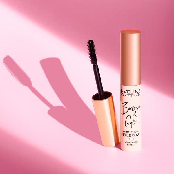 Eveline Brow & Go Ultra Strong Transparent Eyebrow Gel Lamination Effect 6ml