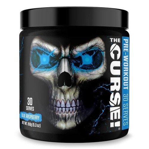 JNX Sports The Curse! Niebieska Malina Przedtreningówka Na Energię Skupienie i Pompę Mięśniową 150g