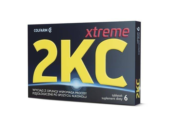 Colfarm 2 KC Xtreme Diet Supplement against Hangover Symptoms 6 Tablets