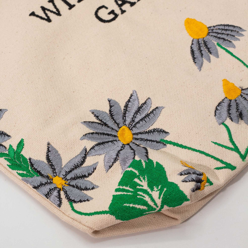 Agnes + Cat Wildflower Garden Tote Bag - Purple Flowers