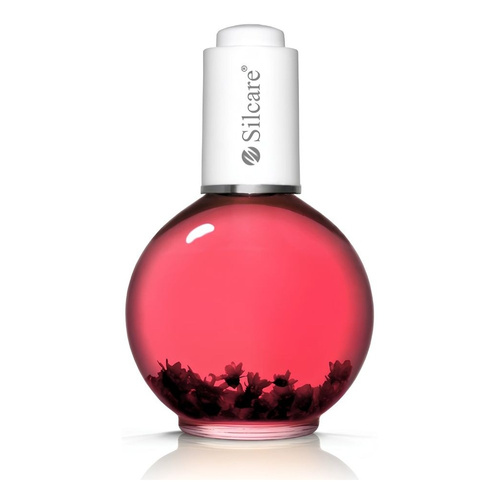 Silcare Garden of Colour Yummy Gummy Pink Nail & Cuticle Oil with Flowers 75ml