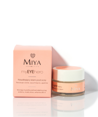 Miya myEYEhero Nawilżający Krem pod Oczy z Masłem Shea i Kofeiną 15ml