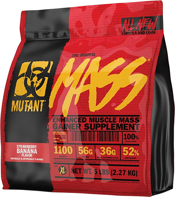 Mutant Mass Carbohydrate-Protein Supplement Strawberry Banana 2270g