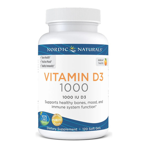Vitamin D3, 1000 IU Orange - 120 softgels