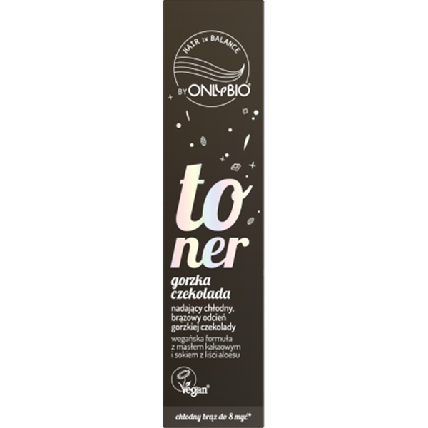 OnlyBio Hair in Balance Toner Koloryzujący Gorzka Czekolada 100ml