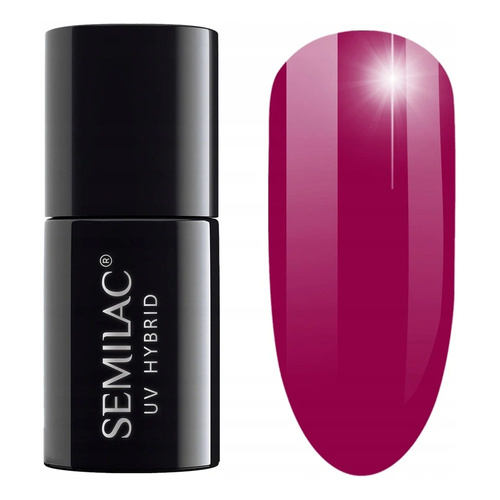 Semilac Time To Shine UV/LED Soak Off Hybrid Gel Polish - 436 Powerful Burgundy 7 ml