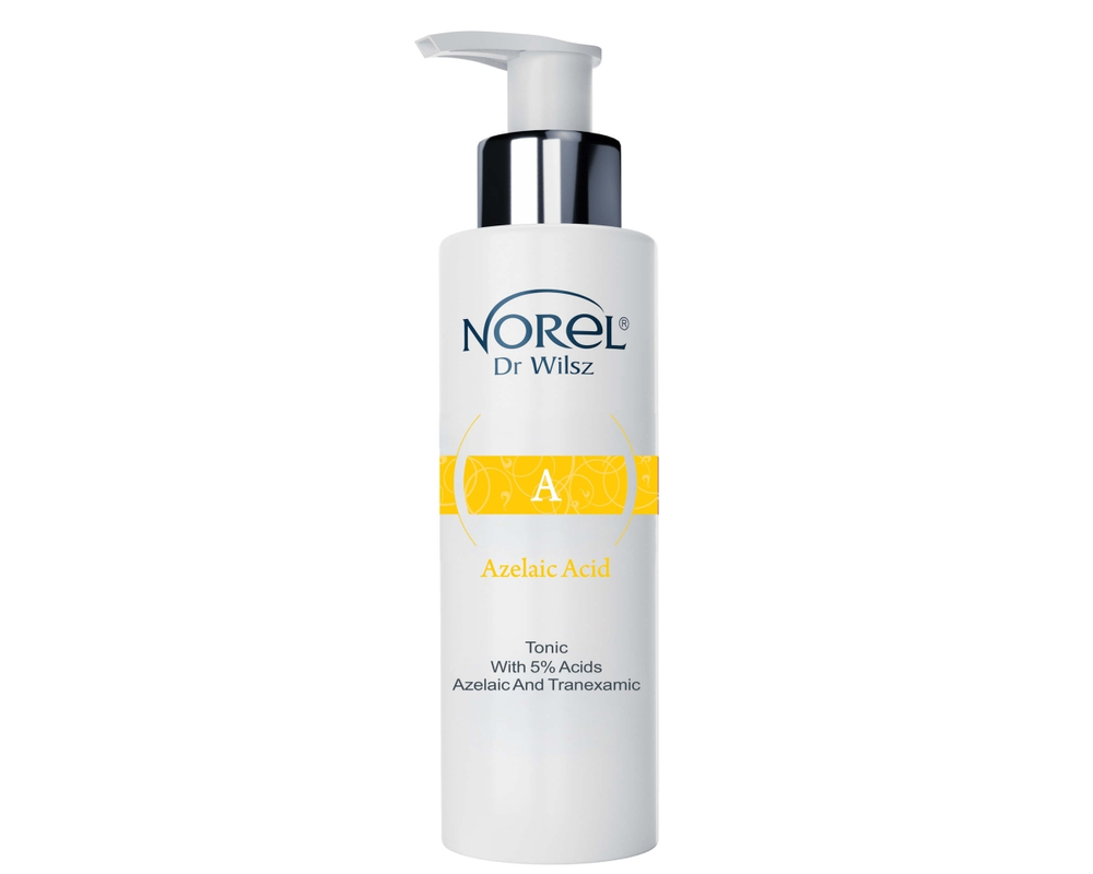 Norel Azelaic Acid Tonic with 5% Azelaic and Tranexamic Acids Bezalkoholowy Tonik dla Skóry Wrażliwej i Naczynkowej 100ml