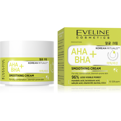 Eveline Korean Rituals Wygładzający Krem AHA BHA+ 50ml
