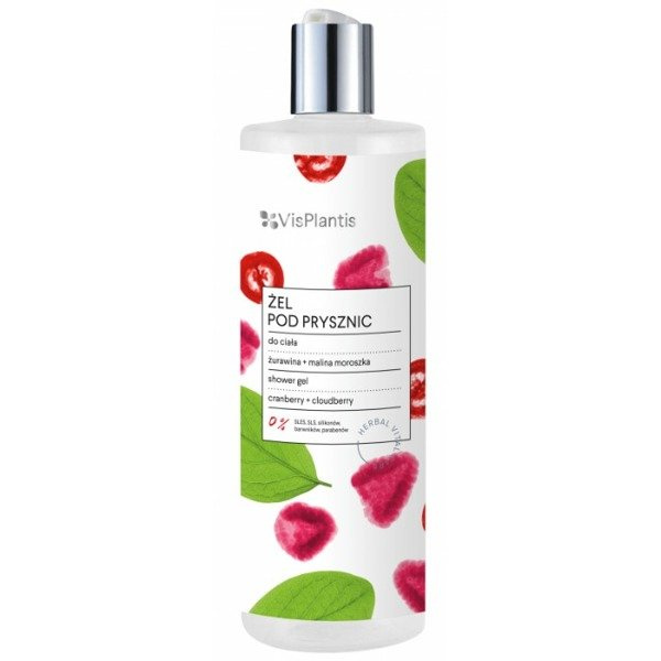 Vis Plantis Shower Gel Cranberry and Cloudberry 400 ml