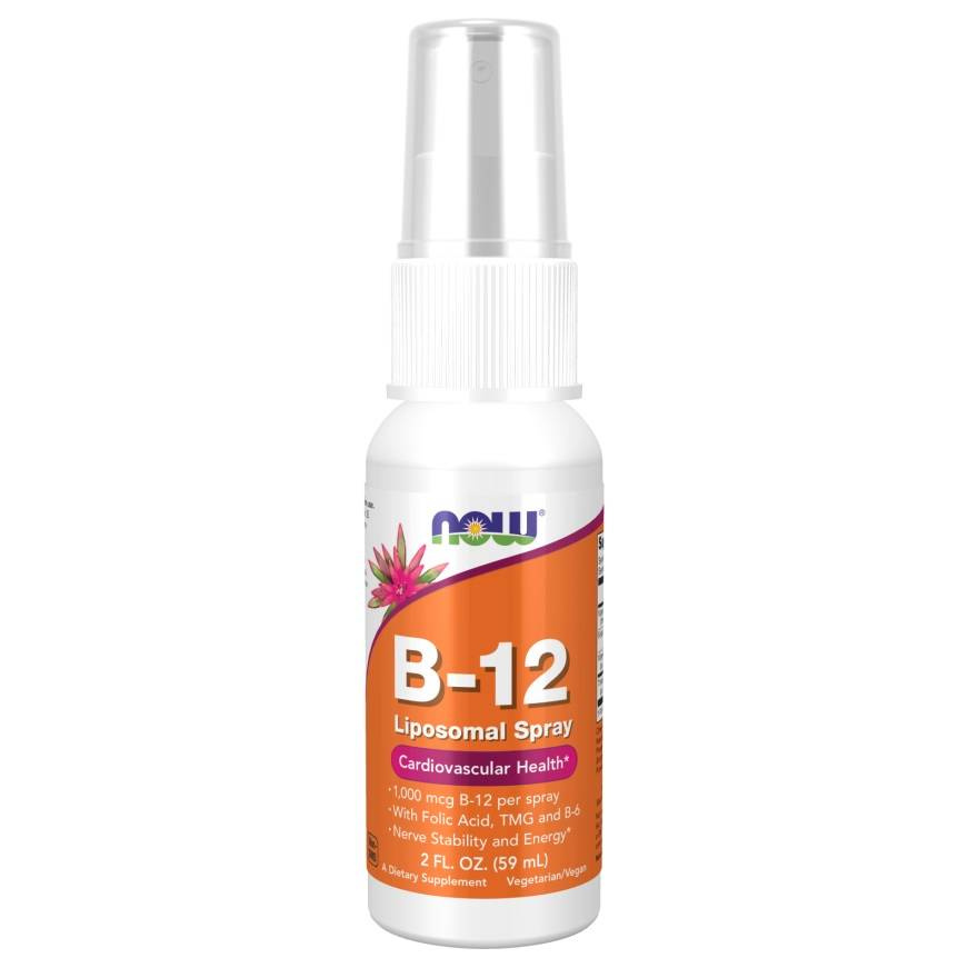 Now Foods Vitamin B12 Liposomal Spray Proper Body Functioning 59ml