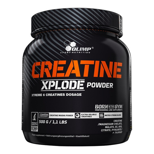 Olimp Creatine Xplode Pomarańczowy Kompleks Kreatynowy na Siłę i Wytrzymałość 500g