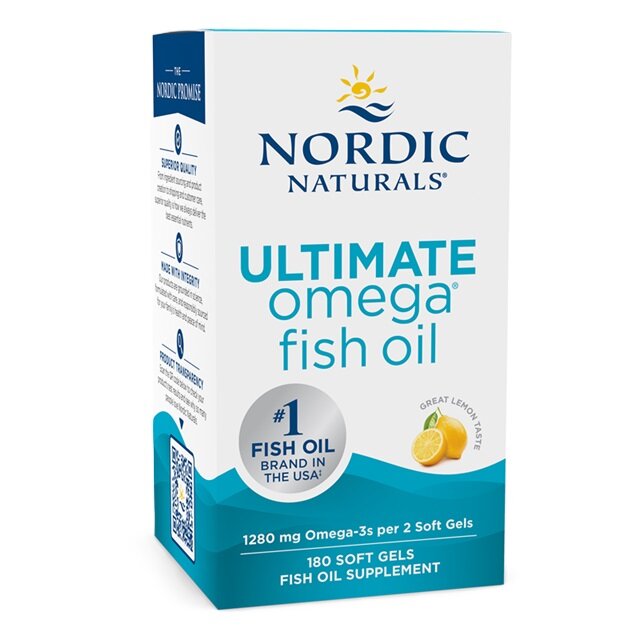 Ultimate Omega, 1280mg Lemon (EAN 768990891083) - 180 softgels