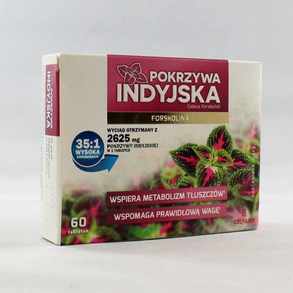 Pokrzywa Indyjska Utrzymanie Prawidłowej Masy Ciała 60tabl.