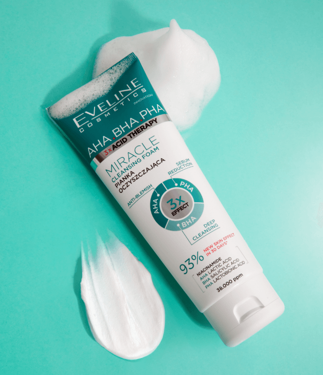 Eveline Acid Therapy Cleansing Foam for Problematic Skin 140ml