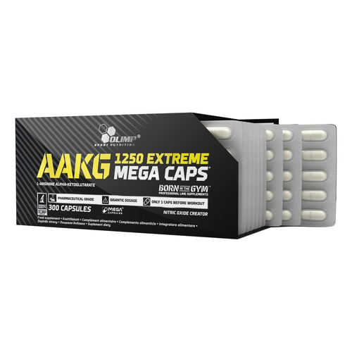 Olimp AAKG Extreme Mega Caps 1250mg Arginine for Men 300 Capsules