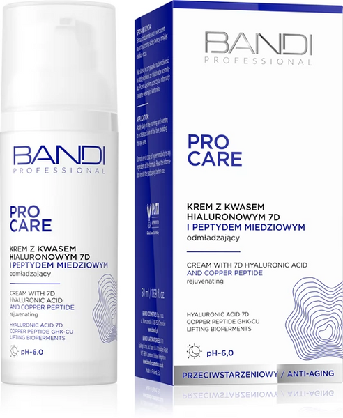 Bandi Pro Care Krem z Kwasem Hialuronowym 7D i Peptydem Miedziowym 50ml