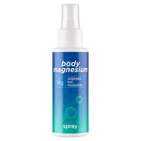 Bodymagnesium Rozgrzewający Spray Magnezowy Wspomagający Relaksację Spiętych Mięśni 100ml