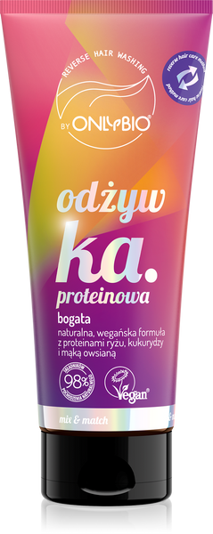 OnlyBio Reverse Washing Rich Protein Conditioner for Dull Hair without Volume 200ml