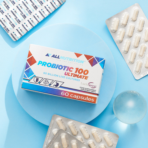 Allnutrition Probiotic 100 Ultimate Wspierający Mikroflorę 60 kapsułek