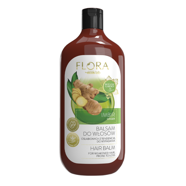 Flora by EcosLab Ginger Balm for Weakened and Prone to Loss Hair 500ml