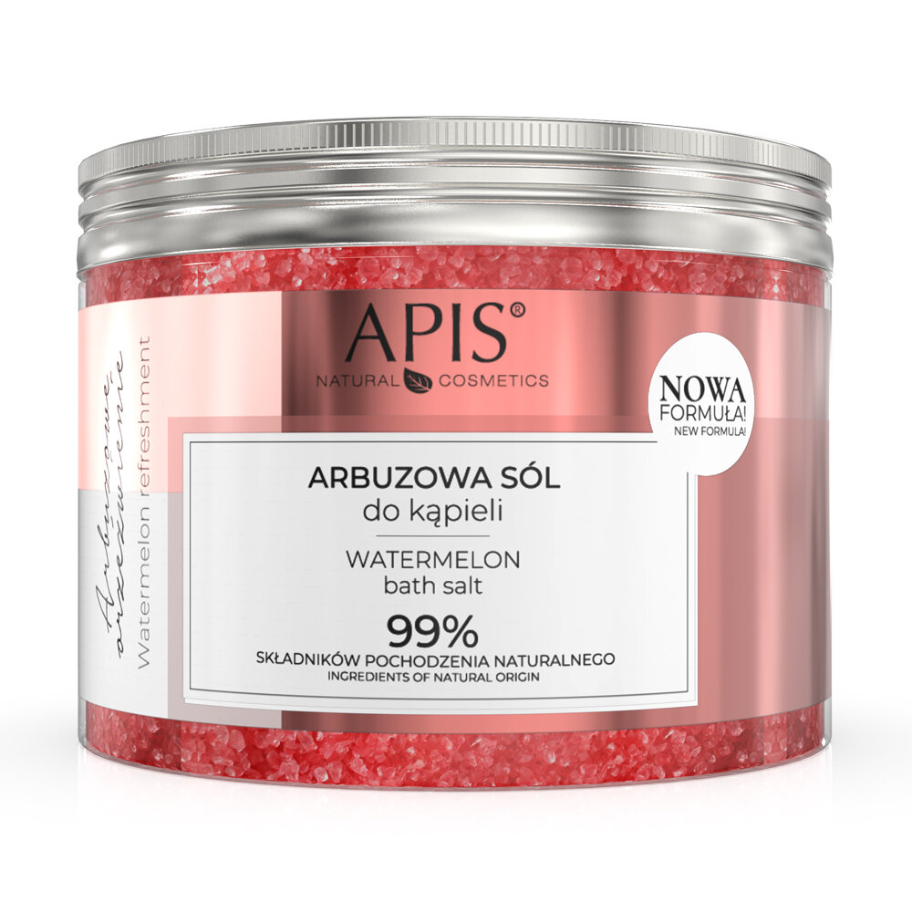 Apis Arbuzowe Orzeźwienie Arbuzowa Sól do Kąpieli dla każdego Rodzaju Skóry 650g