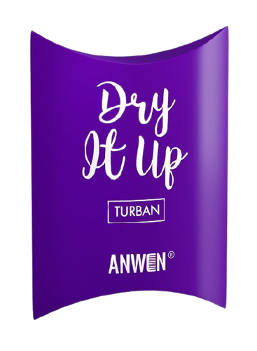 Anwen Turban Dry It Up Night Treatment for Hair Care Purple Color 1 Piece
